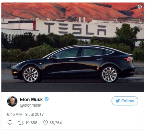tesla model 3, elon musk