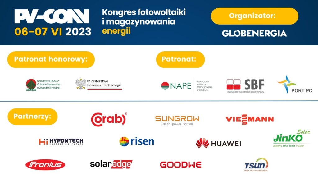 Partnerzy i Patroni Kongresu PV CON 2023