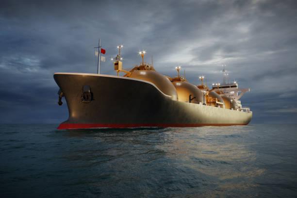 tankowiec LNG na morzu