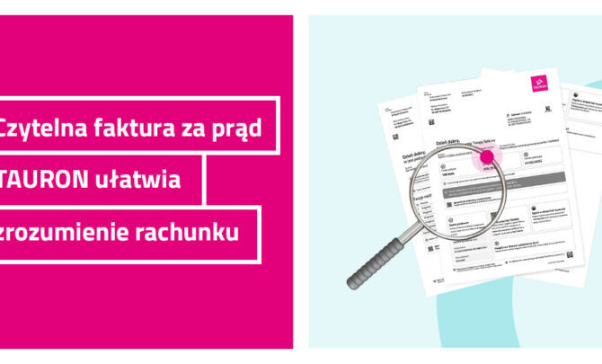 Czytelniejsza faktura za prąd od Taurona