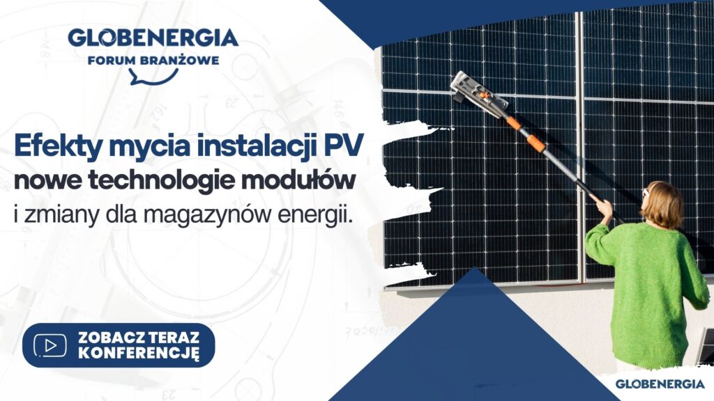 W najnowszym Forum Branżowym GLOBENERGIA rozbieramy na czynniki pierwsze projekt nowych Warunków Technicznych dla instalacji PV i magazynów energii, realny sens mycia modułów oraz opłacalność najnowszych technologii modułowych. Nie możesz tego przegapić. Maciej Borowiak (SBFiME) komentuje projekt nowych Warunków Technicznych dotyczących instalacji PV i magazynów energii. Czy restrykcyjne przepisy faktycznie zwiększą bezpieczeństwo, czy raczej zahamują rozwój rynku? Na jakich danych oparto decyzje legislacyjne, skoro nie istnieją oficjalne statystyki pożarów magazynów? Jak interpretować zapisy o prowadzeniu przewodów wyłącznie na zewnątrz budynku czy wymagane odległości od materiałów palnych? I wreszcie – czy to prawo odpowiada realiom projektowym i wykonawczym, czy jest przykładem przeregulowania? Dr Wojciech Luboń z AGH w Krakowie prezentuje wyniki swoich badań nad czyszczeniem modułów fotowoltaicznych. Czy regularne mycie naprawdę zwiększa uzysk energii, czy efekt to tylko chwilowe ochłodzenie modułu? W jakich sytuacjach czyszczenie ma sens – czy tylko przy punktowych zabrudzeniach, takich jak ptasie odchody czy liście, czy również przy osadzającym się kurzu? I czy warto inwestować w takie zabiegi regularnie, czy lepiej zaufać deszczowi i naturze? W części technologicznej Rafał Niestępski (LONGi) tłumaczy drugą generację back-contact: brak busbarów z przodu, anti-shading na poziomie ogniwa, niższe temperatury hotspotów, nowe materiały i warianty produktowe. Na koniec Daniel Moczulski (LONGi) liczy, czy premia cenowa za N-type back-contact zwraca się w praktyce – przy założeniu wyższego uzysku i gęstości mocy, redukcji konstrukcji oraz autokonsumpcji. Zapraszamy!