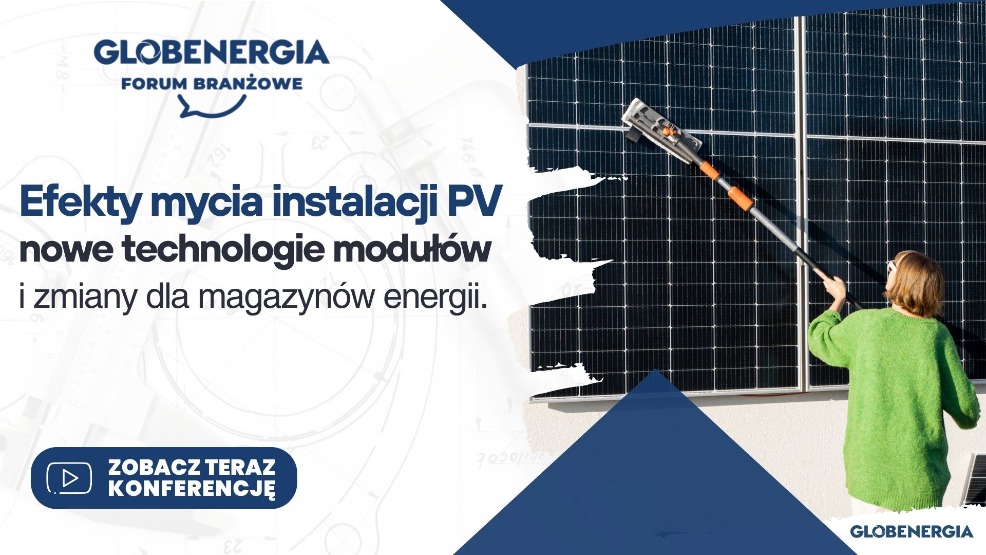 W najnowszym Forum Branżowym GLOBENERGIA rozbieramy na czynniki pierwsze projekt nowych Warunków Technicznych dla instalacji PV i magazynów energii, realny sens mycia modułów oraz opłacalność najnowszych technologii modułowych. Nie możesz tego przegapić. Maciej Borowiak (SBFiME) komentuje projekt nowych Warunków Technicznych dotyczących instalacji PV i magazynów energii. Czy restrykcyjne przepisy faktycznie zwiększą bezpieczeństwo, czy raczej zahamują rozwój rynku? Na jakich danych oparto decyzje legislacyjne, skoro nie istnieją oficjalne statystyki pożarów magazynów? Jak interpretować zapisy o prowadzeniu przewodów wyłącznie na zewnątrz budynku czy wymagane odległości od materiałów palnych? I wreszcie – czy to prawo odpowiada realiom projektowym i wykonawczym, czy jest przykładem przeregulowania? Dr Wojciech Luboń z AGH w Krakowie prezentuje wyniki swoich badań nad czyszczeniem modułów fotowoltaicznych. Czy regularne mycie naprawdę zwiększa uzysk energii, czy efekt to tylko chwilowe ochłodzenie modułu? W jakich sytuacjach czyszczenie ma sens – czy tylko przy punktowych zabrudzeniach, takich jak ptasie odchody czy liście, czy również przy osadzającym się kurzu? I czy warto inwestować w takie zabiegi regularnie, czy lepiej zaufać deszczowi i naturze? W części technologicznej Rafał Niestępski (LONGi) tłumaczy drugą generację back-contact: brak busbarów z przodu, anti-shading na poziomie ogniwa, niższe temperatury hotspotów, nowe materiały i warianty produktowe. Na koniec Daniel Moczulski (LONGi) liczy, czy premia cenowa za N-type back-contact zwraca się w praktyce – przy założeniu wyższego uzysku i gęstości mocy, redukcji konstrukcji oraz autokonsumpcji. Zapraszamy!